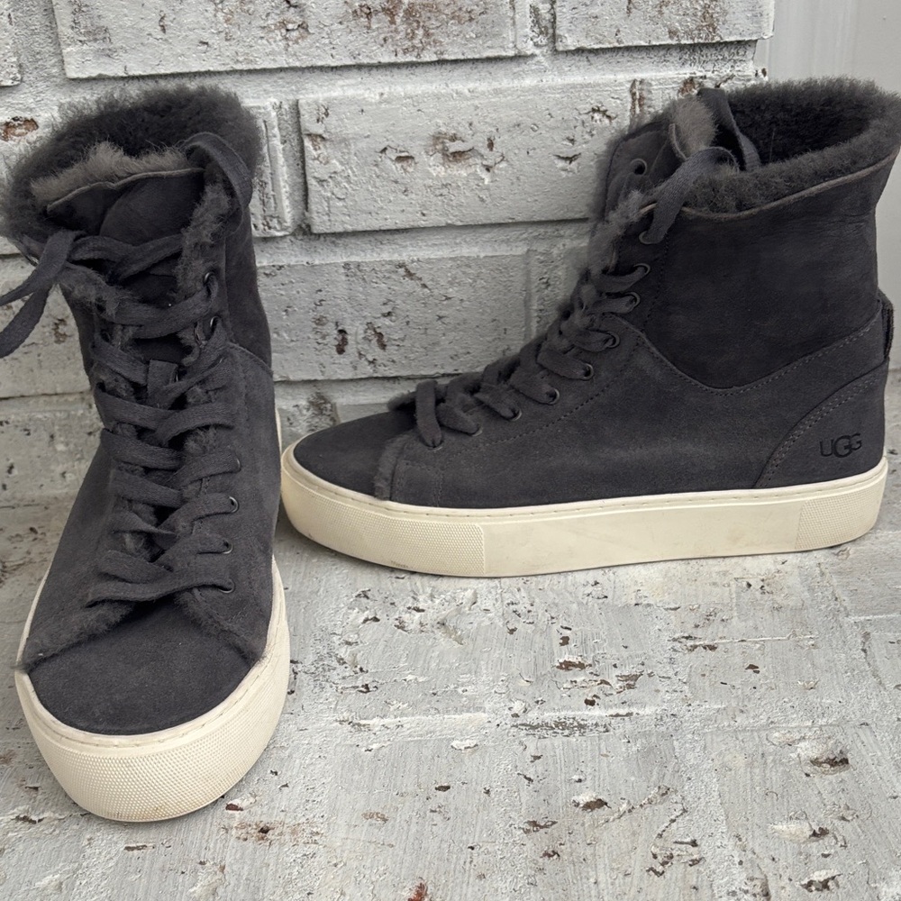UGG Women's Charcoal High-Top Sneakers